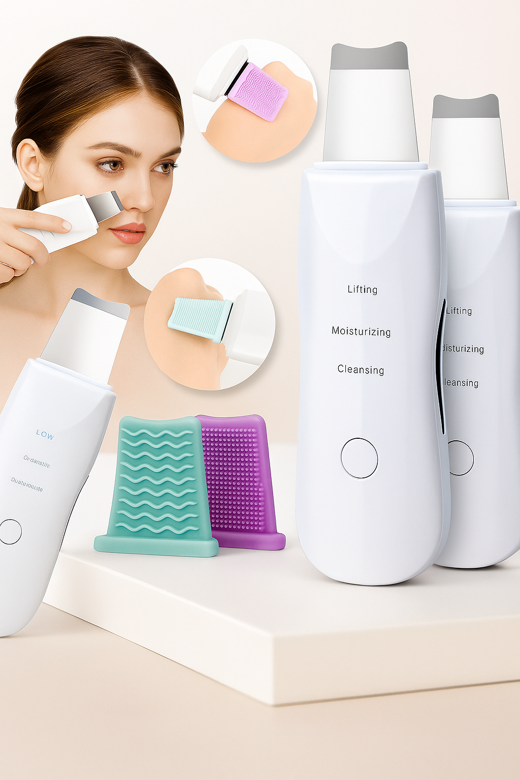 Limpiador facial peeling ultrasónico